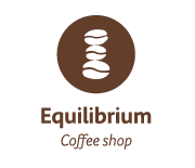 Equilibrium Coffee Shop logotype principal