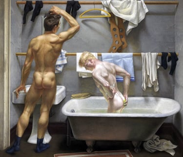 Paul Cadmus, The Bath (c. 1951)