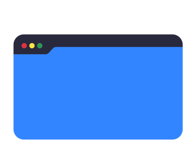 carré bleu qui sert d'interface de téléphone