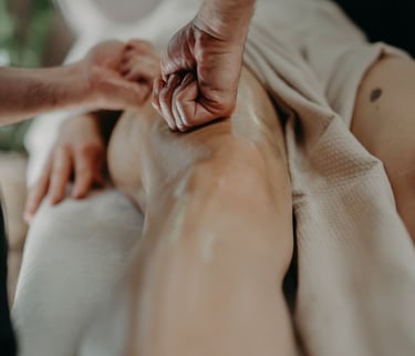 massage drainant jambe femme