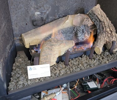 blue flame works repairing a fireplace