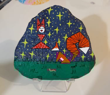 peinture sur pierre