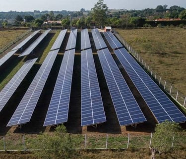Energia solar em fazenda no Mato Grosso