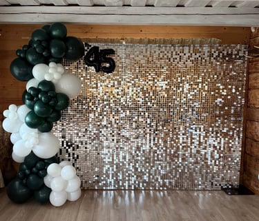 Balionu arka, sidabrine foto sienele, foto sienele vilnius, foto siena