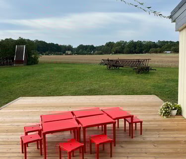 Ugdymosi erdvė ,,Ąžuolynas" lauko terasa