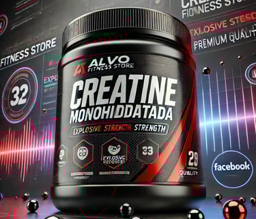 Imagem ilustrativa de um pote de creatina