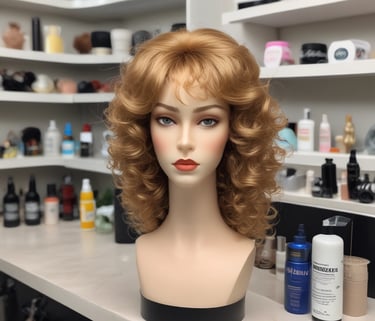 A stylist cutting a client's hair in a modern salon setting.