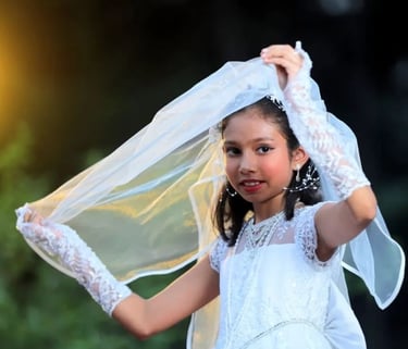 beautiful dress little bride communion dress