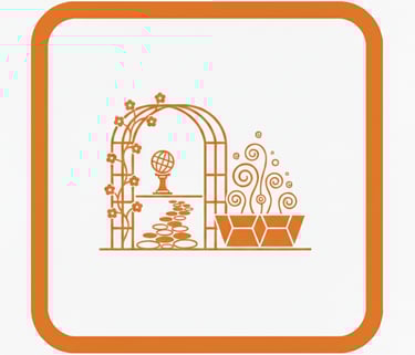 a window with a window with a view of a garden