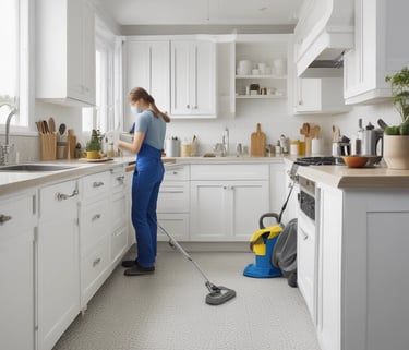 person in white robe holding black and yellow umbrella