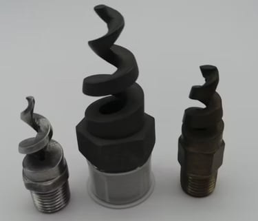 Ceramic Spray Nozzles - Spiral Nozzles, Cone Nozzles, Deflection Nozzles.
