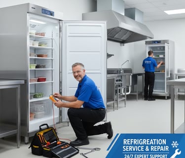 Classic Service technician performing Refrigeration repair in Chennai.