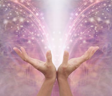 Light projecting from hands