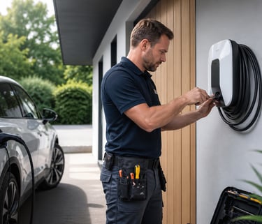 Installation borne de recharge IRVE Blois en Loir-et-Cher