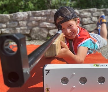 découverte du biathlon laser activité enfant