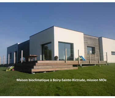 plandarchi Arras - Mai­son bio­cli­ma­ti­que à Boiry-Sainte-Ric­trude, mis­sion MOe