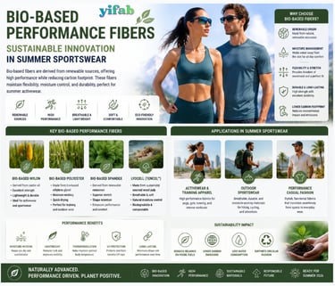 Bio-based performance fabric, Eco-conscious activewear textile