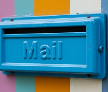 Image of mail slot on door