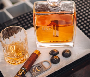 a bottle of luxury tequila Uno Sinfonia - extra añejo