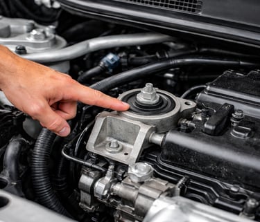 o que é coxim do motor no carro e onde fica a peça no motor