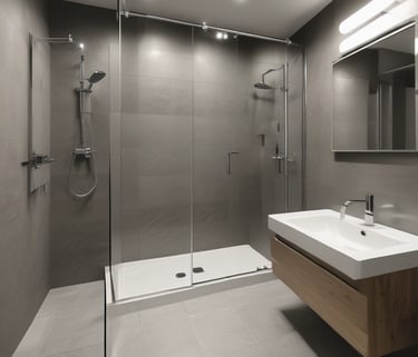 a kitchen with a large island style counter top