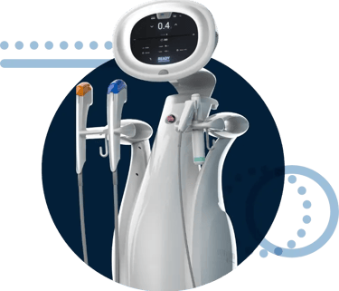 a medical device with a medical device on it