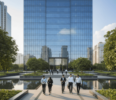 Shri Havi Infra corporate office services – modern office buildings in India.