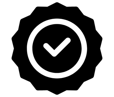 desenho de um símbolo check preto