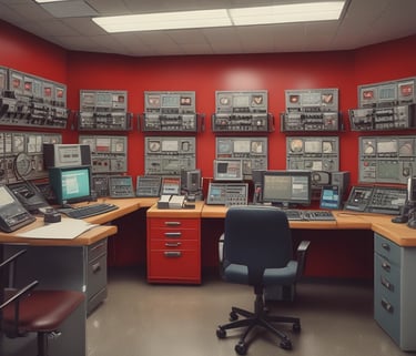 A dark, industrial-style fire safety door is set into a textured concrete wall. The door is equipped with a simple handle and features a sign that states 'Fire Safety Door - Do Not Obstruct - Do Not Keep Open.' Above the door, a small white box is mounted on the wall, possibly an alarm or sensor.