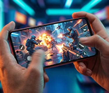 Tela do Moto G86 rodando jogos a 144Hz.