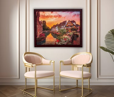 Certificate of Authenticity beside a luxury handcrafted artwork, emphasizing originality.