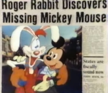 Roger Rabbit, Once Upon a Time, was Mickey's Friend
