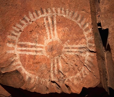 Sedona - Palatki Heritage Site has petroglyph art & pictograph symbols
