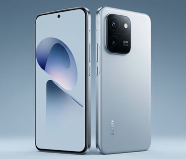 um smartphone com câmera e um telefone