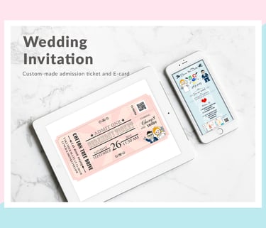 Invitation design - carnival & lego theme
