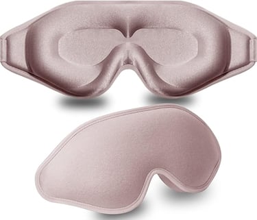 a pair of eye maskes with a pink eye mask