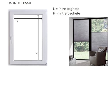 Jaluzele plisate cu masuratoare si montaj in Buucresti