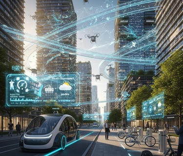 Smart urban mobility | Movilidad urbana inteligente | Mobilidade urbana inteligente - Gemini