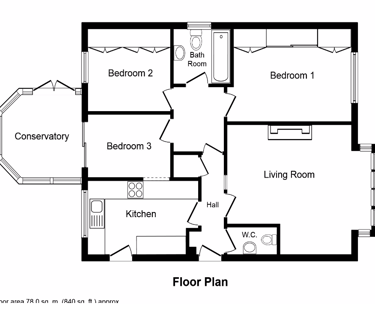 a floor plan of a house