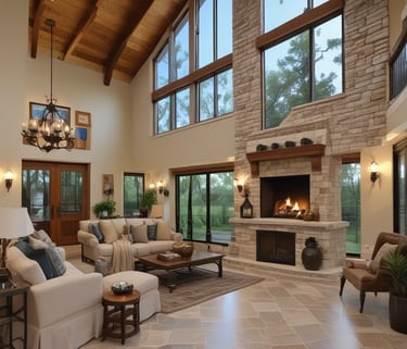 three clear glass bar stools