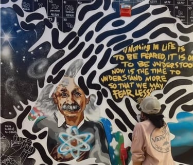 einstein mural