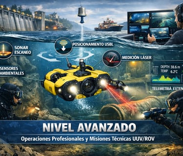 Nivel Avanzado — Operaciones Profesionales y Misiones Técnicas UUV/ROV