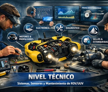 Nivel Técnico — Sistemas, Sensores y Mantenimiento de ROV/UUV