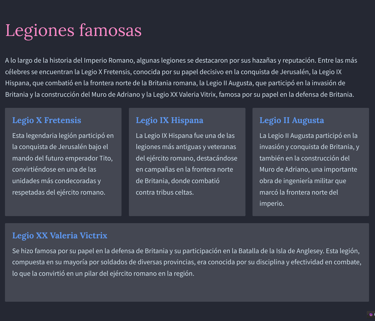 LEGIONES FAMOSAS