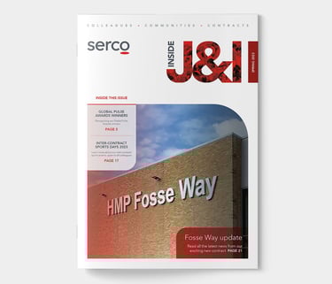 Serco Justice & Immigration quarterly staff newsletter cover
