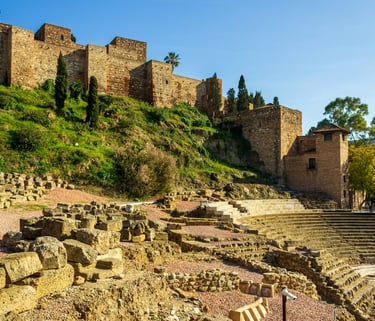 Moorish fortress Alcazaba in Málaga