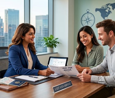 visit visa abroad documentation to a couple
