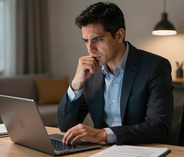Close-up of hands holding a Canadian permanent resident card with a warm background.