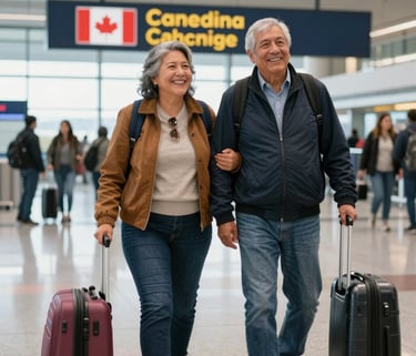 A joyful family celebrating together in a cozy Montreal home.