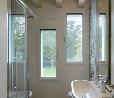 Integrated blinds providing privacy without maintenance, North Shore, Auckland